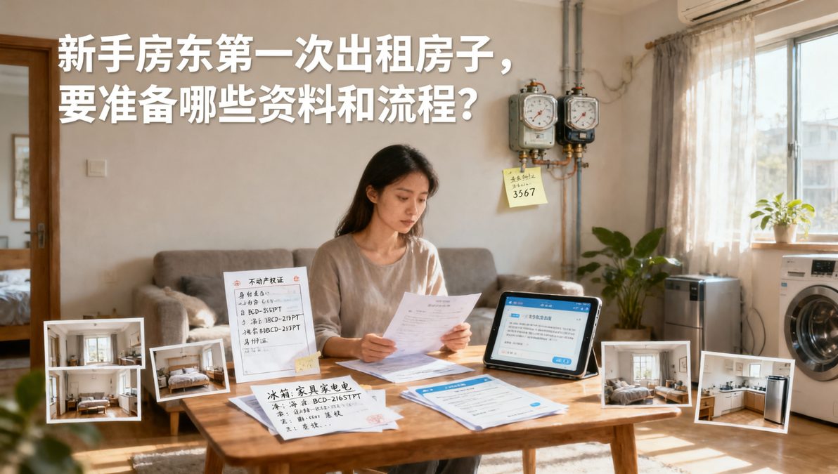 新手房东第一次出租房子,要准备哪些资料和流程?