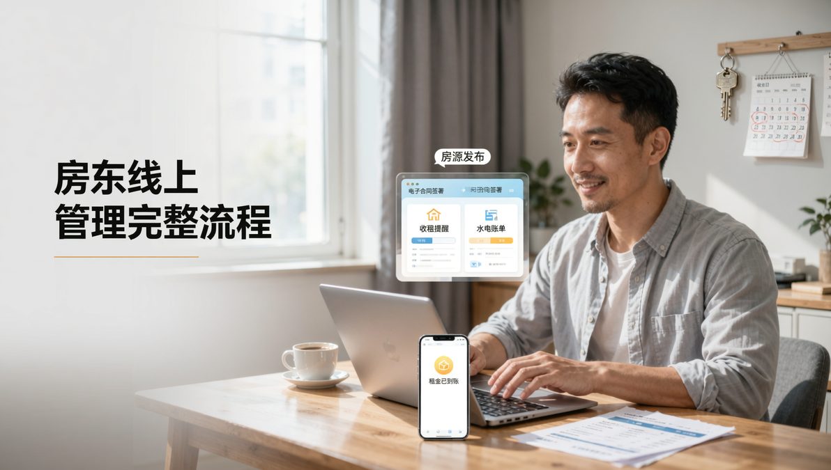 房东线上管理完整流程：从发布房源到收租续约的闭环指南